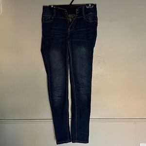 Fashion Nova Dark Wash Denim Skinny Jeans